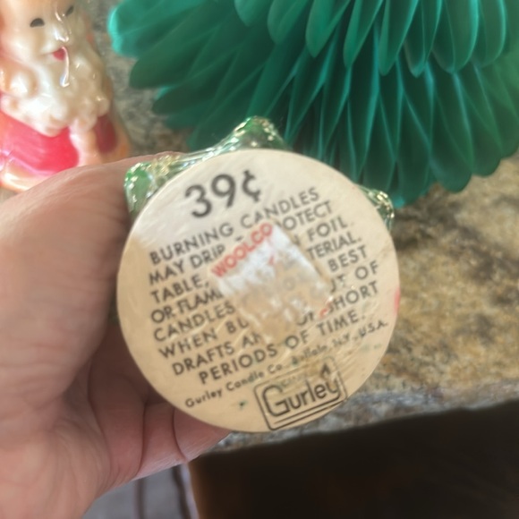 NWT Vintage 1950's Santa & Christmas Tree Gurley Candles - Picture 7 of 9